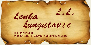 Lenka Lungulović vizit kartica